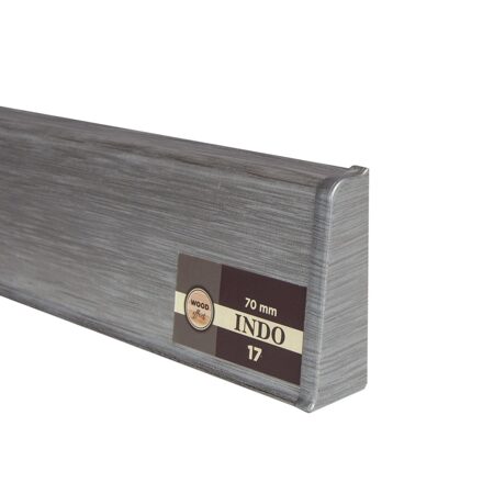 Пластиковый плинтус Arbiton Indo 17 Aluminum