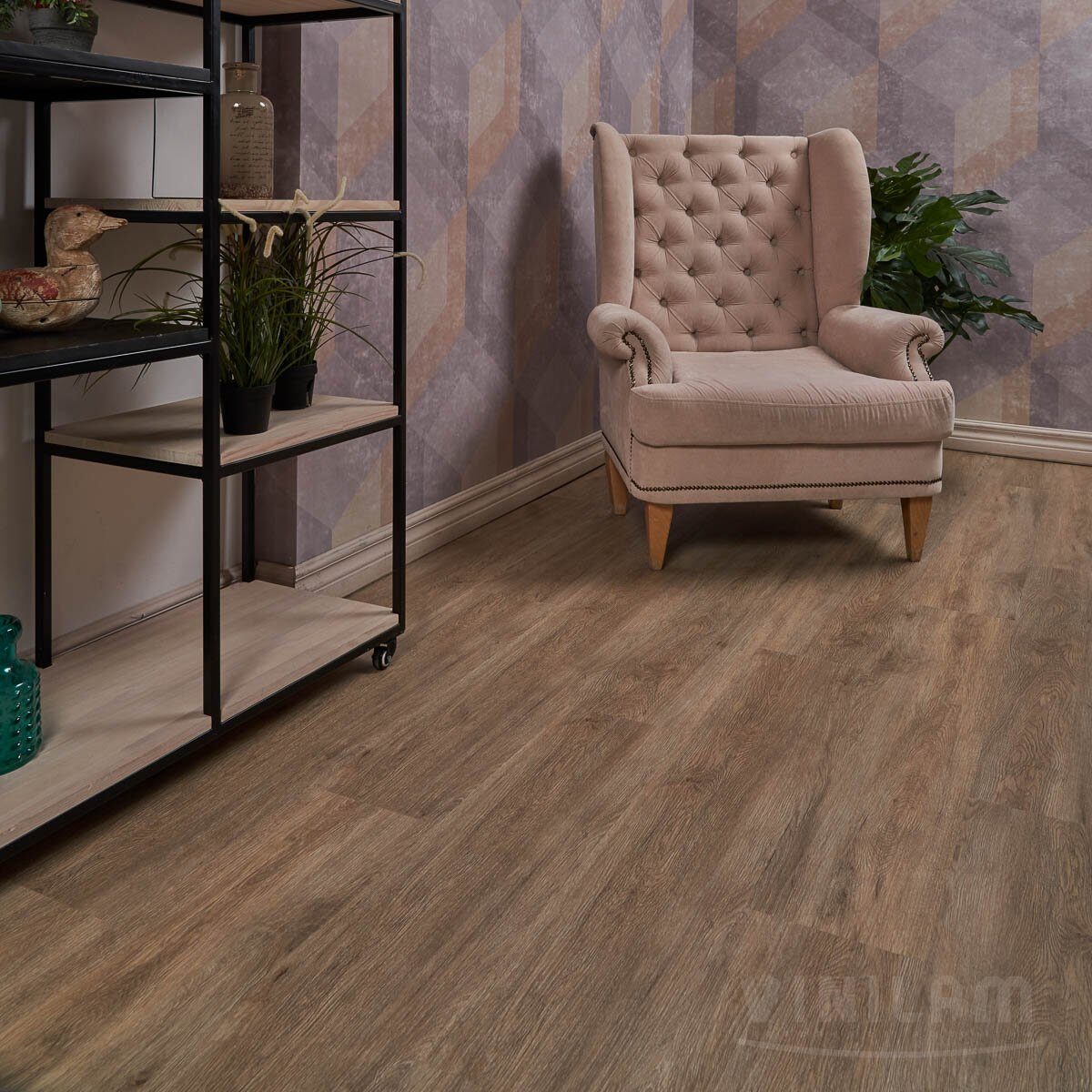 Плитка ПВХ Ceramo Vinilam 4.5мм Дуб Имбирь 6151-D03